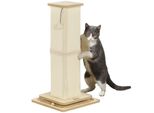Pawhut Tiragraffi 3 In 1, Tiragraffi Da 67 Cm, Tiragraffi Per Gatti In Sisal Con Palla Da Gioco, Tiragraffi Per Gatti, Tiragraffi Per Gatti, Per Interni, In Rovere