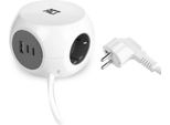 Act AC2420 Cavo Di Prolunga 1,5 M 3 Prese Ca Per Interni Bianco (AC2420)