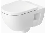 Wc Suspendu Duravit D-Code, à Fond Creux, Rimless, 370X570X360Mm, 4,5/3 Betteres, Blanc Brillant, 2514090000, 2514090000