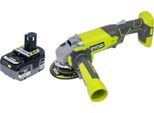 Ryobi R18AG-0 Smerigliatrice Angolare A Batteria 18 V One+ 115 Mm + 1X Batteria 5,0 Ah - Senza Caricabatteria