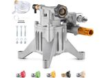 Pompa Per Idropulitrice Vevor, Albero Da 7/8 Di Pollice Verticale, 3300 Psi, 3,0 Gpm, Kit Con 5 Ugelli, Ferramenta E Sifone, Fino A 150 Ore Di Funzionamento