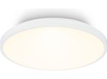 Briloner Competo Lampada Da Soffitto A Led, Paralume Decorativo, Luce Bianca Calda, Bianco, Ø33 X 6 Cm