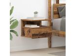 Vidaxl Comodino Galleggiante In Legno Di Recupero 40 X 31 X 27 Cm Materiale A Base Di Legno
