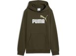 Puma Ess 2 Color No. 1 Logo Felpa Con Cappuccio Fl B - Verde, Taglia:140