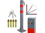 Jayseuw Barriera Per Parcheggio Barriera Pieghevole 66Cm Bloccabile In Acciaio Inox