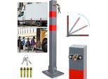 Bettizia Barriera Per Parcheggio Pieghevole 66Cm Bloccabile In Acciaio Inox