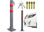Aopunly Barriera Per Parcheggio Barriera Pieghevole 66Cm Bloccabile In Acciaio Inox