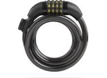 Hama Lucchetto A Spirale Combinato Per Bicicletta, 120 Cm, Nero (00178135)