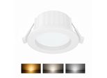 Braytron Led 9W Faretto Da Incasso 68Mm IP54 3CCT A Prova Di Umidità Faretto Da Soffitto Bagno Bianco