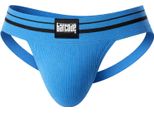 Barcode Berlin - Intimo Da Uomo Sospensorio - Andreus Jockstrap Blue-Black - 1X Taglia Xl