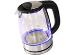 Bollitore Elettrico Deski In Acciaio Inox In Vetro Con Presa A Batteria Da 1,7 Litri Illuminazione A Led