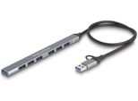 Delock 64273 Delock 7 Port Slim Usb Hub Mit Usb Type-C Oder Usb Typ-A