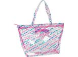 Borsetta Da Donna Barbie Logomania Trasparente Rosa Chiaro 54 X 35 X 17 Cm