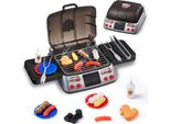 Vevor Barbecue Giocattolo Per Bambini Con Suoni Di Fumo E Luce, Cibo Giocattolo E Accessori Da Cucina, Barbecue Interattivo E Cucina Da Campeggio E Set Da Gioco Per Barbecue