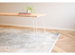 Gamba Del Tavolo Industriale In Acciaio Bianco 720 Mm - Per Pezzo