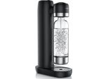 Arendo Spumantizzatore, Soda Maker, Con Bottiglia In Pet Da 1 Litro, Senza Bpa, Dosaggio Fine, Compatibile Con Bombole CO2 Da 60 Litri, Sodastream Easy/Cool, Pet/Abs, Nero