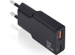 Aisens Asch-30W2P047-Bk Caricatore Da Parete Usb-A E Usb-C Argento Argento Taglia Unica