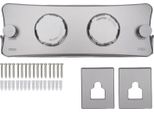 Stendibiancheria Da Parete - Stendibiancheria Da Bagno - Acciaio Inox - Non Estensibile - Non Pieghevole - Grigio Chiaro