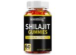 Shilajit Gummies (60 Orsetti Gommosi) Integratore Alimentare, Energia, Resistenza, Nervi, Sistema Immunitario, Circolazione, Metabolismo