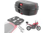 Set Bauletto + Portapacchi Adatto Per Moto Morini X-Cape 650 21-24 #