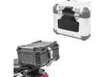 Set Bauletto Moto Alluminio # XB28 Alluminio Universale 28 Litri E Posteriore