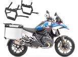 Valigia + Portavaligie In Alluminio Per Bmw R 1300 Gs 23-25 QP48 Argento