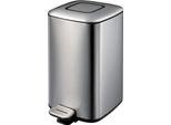 Eko - Cestino A Pedale Regent 12 Litri - Acciaio Inox Plastica - Acciaio Inox Opaco