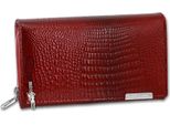 Jennifer Jones Portafoglio Da Cameriere Da Donna In Pelle Rosso 16X4X10Cm OPJ712R