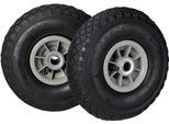 Relaxdays 8 X Ruote Per Carrelli Manuali 3.00-4 Nero-Grigio