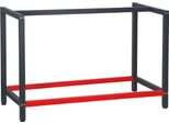 Telaio Del Banco Da Lavoro Wiltec 125 X 57 X 81 Cm In Acciaio, Telaio Del Banco Da Lavoro In Rosso Antracite, Telaio Del Tavolo Max. 200 Kg Come Banco Da Lavoro, Tavolo Da Lavoro E Credenza