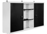 Armadio Per Attrezzi In Acciaio Wiltec Grigio 60X120X19Cm Armadio Per Attrezzi E Attrezzature Da Officina, Chiudibile A Chiave Con Parete Forata Armadio Pensile Per Attrezzature Da Officina