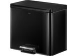 Eko - Essential 2 Recycler Treteimer 9+9+9 Litri - Acciaio Polipropilene - Schwarz