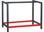 Telaio Del Banco Da Lavoro Wiltec 100 X 57 X 81 Cm In Acciaio, Telaio Del Banco Da Lavoro In Rosso Antracite, Telaio Del Tavolo Max. 200 Kg Come Banco Da Lavoro, Tavolo Da Lavoro E Credenza