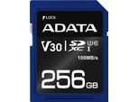 Adata Premier Pro - Scheda Di Memoria Flash - 256 Gb - Classe Video V30 / UHS-I U3 / Classe10 - Sdxc UHS-I (ASDX256GUI3V30S-R)