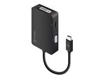 Alogic UCVGDVHD-ADP Adattatore Alogic USB-C 3In1 -> Hdmi Vga Nero