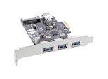 Scheda Di Interfaccia Inline®, 3X+1X Usb 3.0, Pcie, Con Connettore Di Alimentazione Sata, Incl. Staffa Per Slot A Basso Profilo