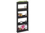 Relaxdays Carrello A Nicchia Stretta Con 5 Ripiani