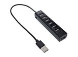 Inline® 33293D Hub Inline® Usb 2.0, 7 Porte, Nero, Con Cavo Usb Cc Da 1 M, Nero