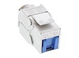 Inline® 76202T Presa RJ45 Keystone Inline® / Inserto Lsa, Snap-In, Cat.6A, Con Protezione Dalla Polvere, Blu