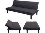 Divano Letto HWC-J17, Divano Pieghevole Divano Letto Per Ospiti, Funzione Letto In Tessuto/Tessuto 165Cm ~ Grigio Antracite