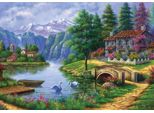 Art Puzzle Puzzle Villaggio Sul Lago 1500 Pezzi