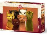 Art Puzzle Puzzle Squadra Di Gatti 500 Pezzi