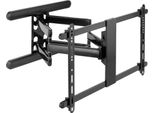 Inline® 23118B Supporto A Parete Inline® Premium In Alluminio, Per Tv A Schermo Piatto (37-80"), Max. 70 Kg, Nero"
