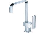 Beitz & Walz Aqvadesign SpüLtisch-Ehm. Hebel Seitlich Eckig, Chrom