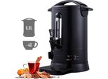 Arebos 950 W Vinificatore Per Vin Brulé | Macchina Per Bevande Calde Da 8,8 L Con Termostato, Protezione Contro Il Surriscaldamento, Rubinetto Di Uscita E Vassoio Di Raccolta | Nero | 30-110 °C