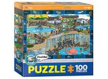 Eurographics Puzzle Aufregung Im Aquarium, 100 Teile, 48 X 33 Cm, 6100-0543