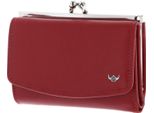 Golden Head Portafoglio Polo Rfid Protect French Coin Purse Wallet Red Rosso