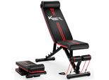 Panca Pesi Pieghevole Km-Fit | Multifunzionale, Regolabile, Carico Massimo 400 Kg