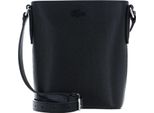 Lacoste Pelle Borsa A Tracolla Chantaco Classics Vertical Crossover Bag Noir Nero