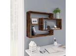 Maison Exclusive - Mensola Da Parete In Rovere Affumicato 104X20X58,5 Cm Materiale Ligneo